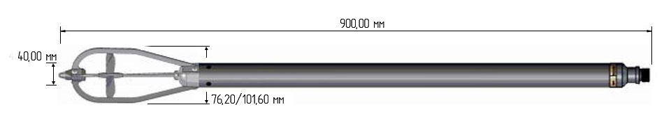 lopastnoj raskhodomer s vertushkoj krylchatkoj QL40 SFM